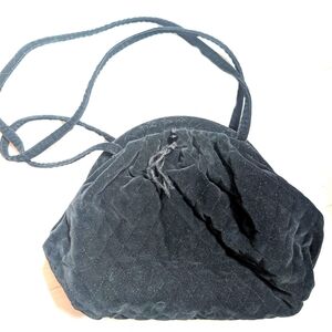 Vintage RICHMARK Quilted Velour Handbag